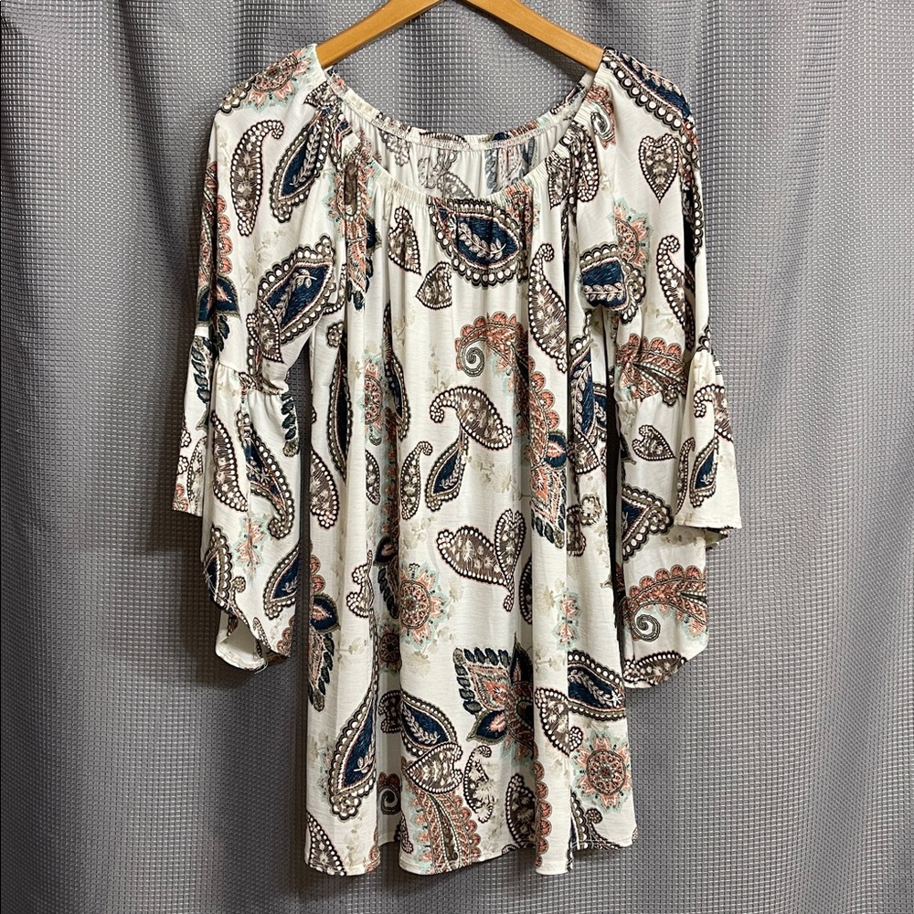 Bohemian Paisley Print Blouse